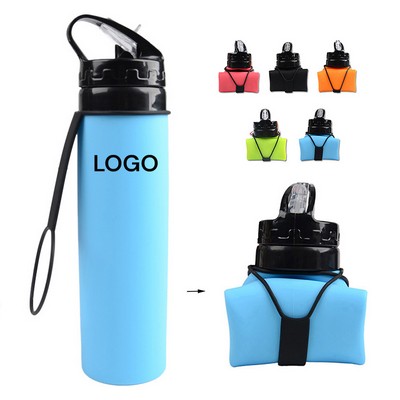 20oz Collapsible Silicone Water Bottle