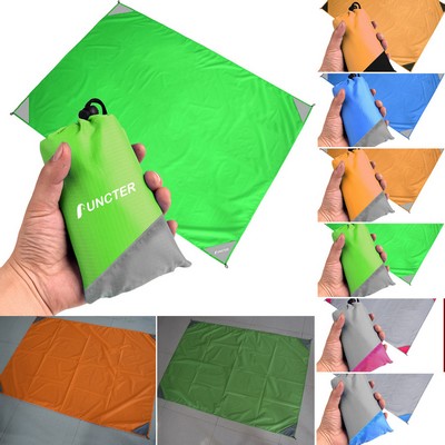 70.92 x 78.8 inch Large Sand Free Beach Mat Travel Pocket Blanket