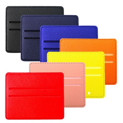 2 Pockets PU Leather Card Holder