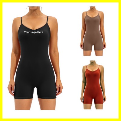 Seamless Sexy Jumpsuit Fitness Sports Yoga Suit