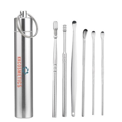 6-Piece Stainless Steel Ear Wax Removal Kit