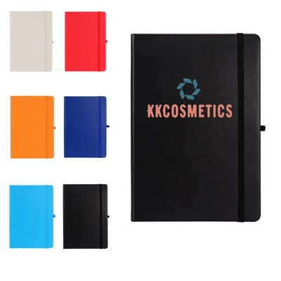 A5 Notebook with Snap Button Elastic Closure