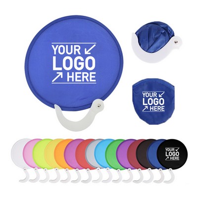 Personalized Foldable Round Nylon Fan