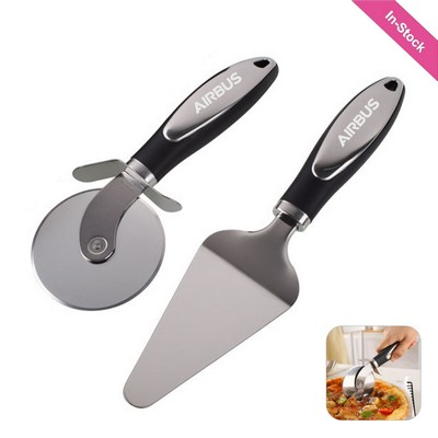 Pizza Cutter Wheel and Server Set