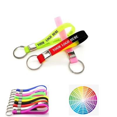 Silicone Bracelet Key Ring