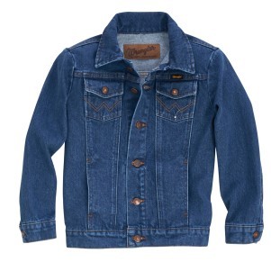 Wrangler® Boy's Midstone Blue Unlined Western Jacket