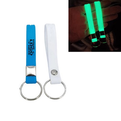 Glow Silicone Keychain