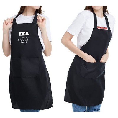 Unisex Roomy Pockets Bib Apron