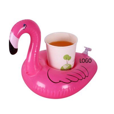 Pvc Inflatable Flamingo Cup Holder