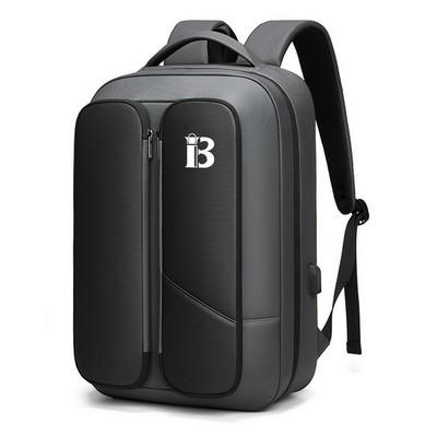 Oxford men's computer backpack with charging port