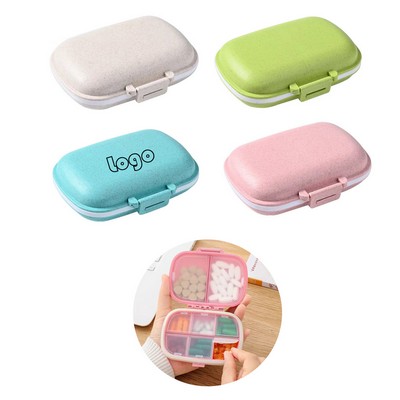 Portable Pill Dispenser With 8 Compartments