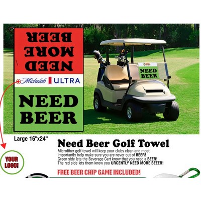 Need Beer Golf Towel