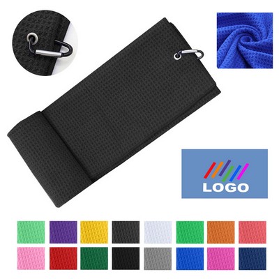 Microfiber Golf Towel W/Hook