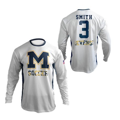 Men's Soccer Crew LS Pinhole Mesh Jersey