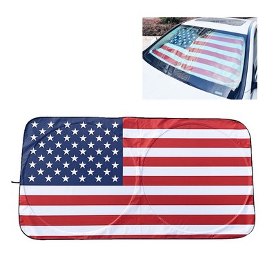 Full Color Dual Circle Auto Sunshade