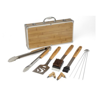 Cuisinart 13 Piece Bamboo Handle Grill Tool Set