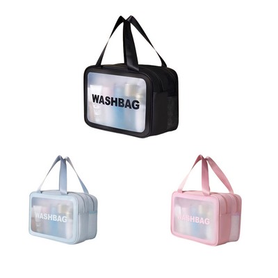 Double-layer Dry And Wet Separation Makeup Bag