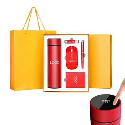 Thermos Cup Business Gift Set With Power Bank