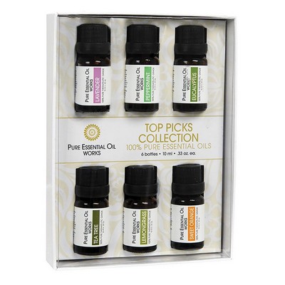 Pure Essential Oil Works Tops Picks 6 Piece Essential Oils