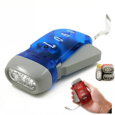 Hand Pressure Rechargeable Flashlight