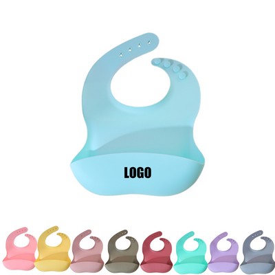 Adjustable Waterproof Silicone Baby Bib