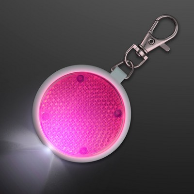 Pink Safety Blinkers, Keychain Flashlight - BLANK