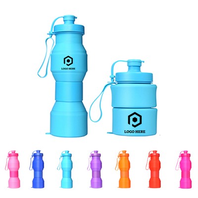 27oz Foldable Silicone Water Bottle