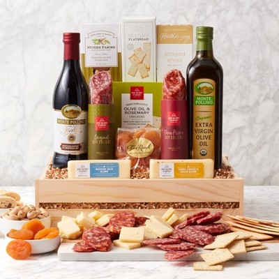 Deluxe Meat & Cheese Gift Crate