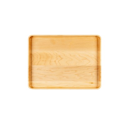 Maple tray with edge 12x9x3/4