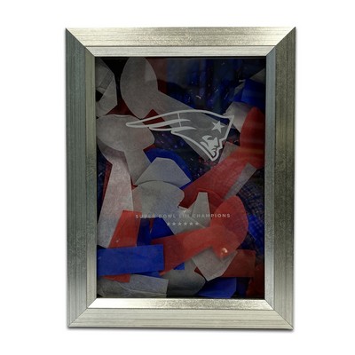 Commemorative Silver Leaf Confetti Shadow Box