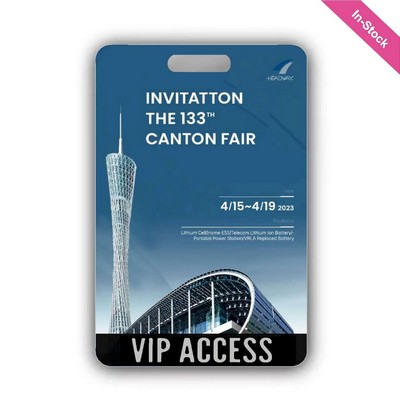 Full Color PVC Event Credential Badge (5 1/10"x 3 1/2")