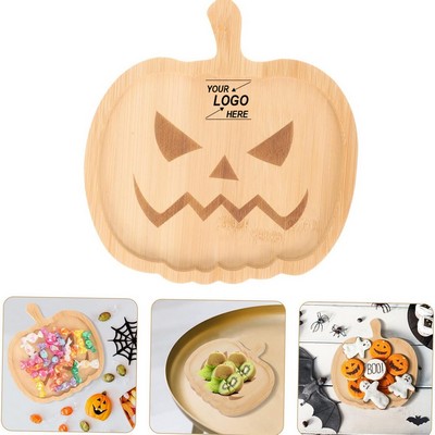 Halloween Pumpkin Cheese Board Serving Tray