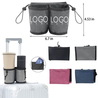 Oxford Cloth Luggage Organizer Cup Holder