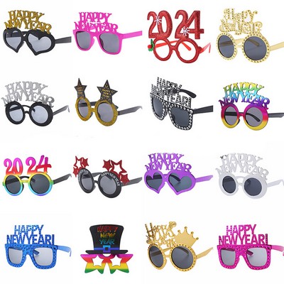 Happy New Year Eyeglasses Fancy New Year Party Glasses Funny Sunglasses Eyewear