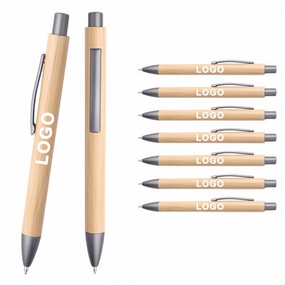 Eco-friendly Bamboo Click Ballpoint Pen