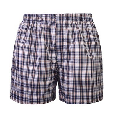 Men's Woven Boxer Shorts - Large, Assorted Plaids, 3 Pack (Case of 48)