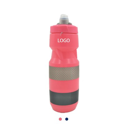 24 Oz. Squeeze Sports Fitness Bicycle Water Bottle