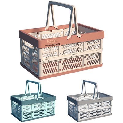 Portable Fold Up Picnic Carrier Basket