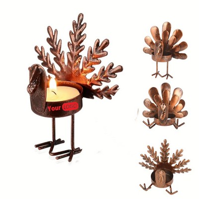 Thanksgiving Turkey Tea Lights Candle Holder