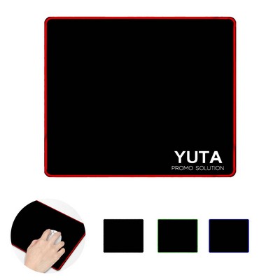 Stitched Edges Mouse Pad with Non-Slip Rubber Base for Gamer