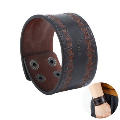 Genuine Leather Punk vintage cowhide bracelet