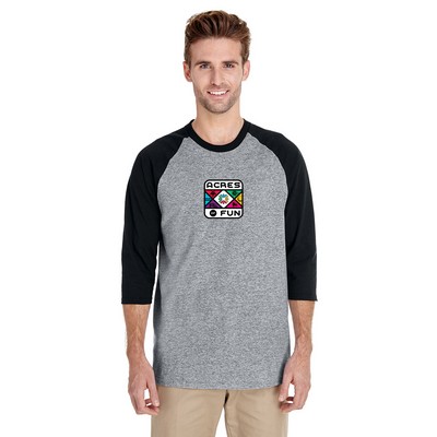 Gildan Heavy Cotton™ Raglan Three-Quarter Sleeve T-Shirt