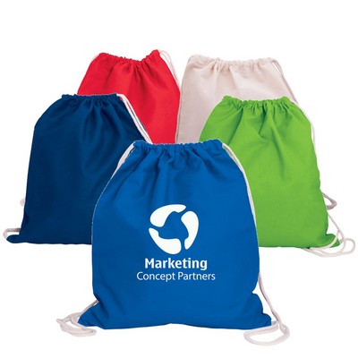 Cotton Canvas Drawstring Bag