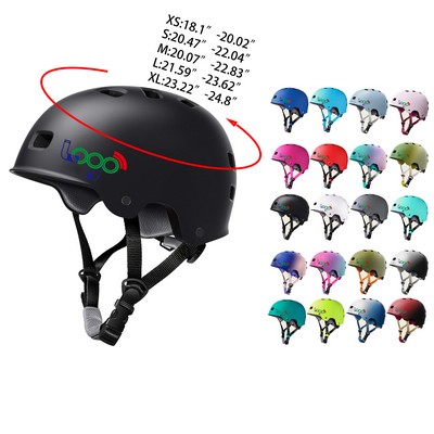 Durable Two Removable Liners Skateboard Cycling Helmet