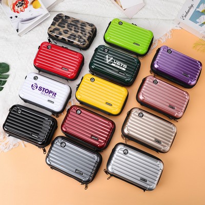 Hard Shell Mini Suitcase Crossbody Bag