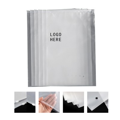 7.8" x 5.9" Matte Frosted Zip-Lock Storage Bag