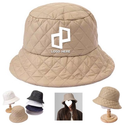 Quilted Plaid Bucket Hat