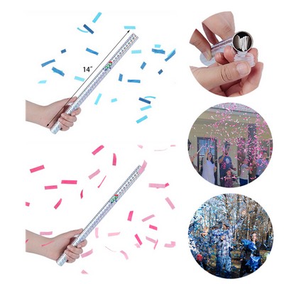 Gender Reveal Confetti Sticks Confetti Shoot Poppers Tissue Paper Confetti Flick Flutter Wands