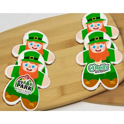 3.5" Leprechaun Shaped Logo Sugar Cookie