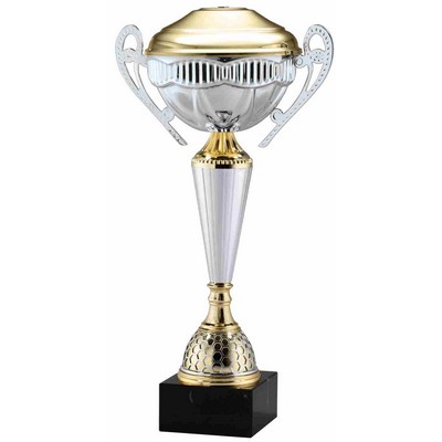 Silver Spotlight Trophy Cup 13 1/2" H